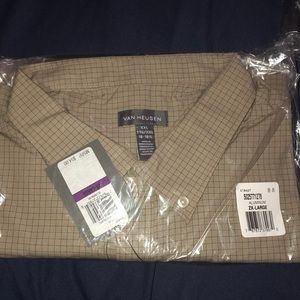Van Husen aluminum colored button shirt. XXL